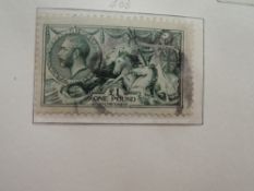 GB 1840-1973 DELUXE DAVO ALBUM WITH MUCH COMPLETE COLLECTION, INC £1PUC, £1 SEAHORSE ETC Fine GB