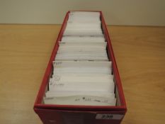 JAPAN UNMOUNTED MINT COLLECTION IN SEVERAL HUNDRED PACKETS. Long box with several hundred packets of