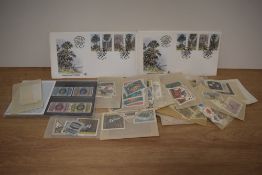 A selection of loose stamps, first day covers, of foreign interest.