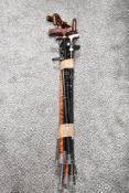 A bundle of modern walking sticks, each measuring approximately 87cm high
