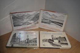 Wainwright. A small group of sketchbooks. Comprising the 2nd and 4th Lakeland Sketchbooks and both