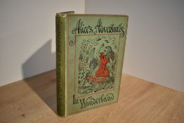 Children's. Carroll, Lewis - Alice's Adventures in Wonderland. London: Macmillan and Co., Ltd. 1898.