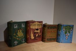 Decorative cloth bindings. Four books: The Empire Annual for Girls. London: 1910; Other Men's Minds.