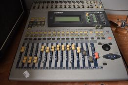 A Yamaha digital mixing console, 01V