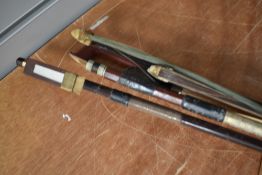 A bundle of violin bows