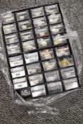 A small drawer set containing clarinet pads of various type