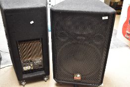 A pair of Wharfedale Pro EVP X15P powered speakers