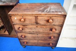 A Victorian mahogany chest of two over three drawers, nice proportions