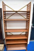 A vintage teak Ladderax shelf unit