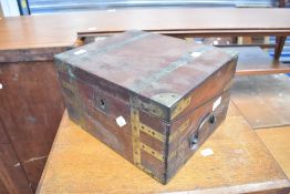 A traditional campaign style lap desk (af - interior parts missing)