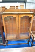 An early 20th Century oak bookcase