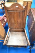 A period oak Wainscott style chair