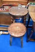 Two traditional stools