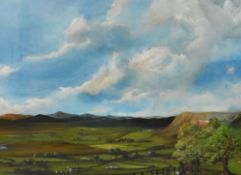 *Local Interest - William A. Evans (20th Century), oil painting, A view towards Whitbarrow Scar with