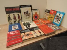 Fifteen Collecting Militaria Volumes, Uniforms, Prints & Manuscripts, Volunteer, Uniforms, Army
