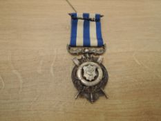 A Liverpool Shipwreck and Humane Society's Swimming Medal awarded to F.SHIRLEY, pupil in the Balfour