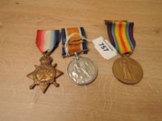 A Trio of WWI Medals to T-27915.DR.W.SKELTON.A.S.C, 1914 Star, War Medal 1914-20 and Victory Medal