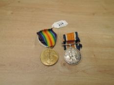 A WWI Medal Pair, War & Victory Medals to 211661 PNR R.H.GRIFFITHS.R.E, both with ribbons