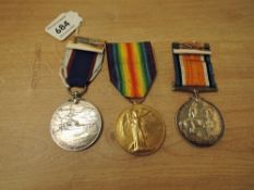 A WWI Pair War and Victory Medal, War Medal erased, Victory Medal to 174765 T.BURNETT.A.B.R.N and