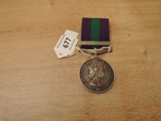 A Queen Elizabeth II British General Service Medal 1918-62, Malaya clasp to 23450561 PTE.J.A.