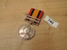 A Queen's South Africa Medal with two clasps, Tugela Heights and Relief of Ladysmith to 80867 GNR.