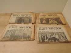 Sixteen WWI Daily Sketch Papers, mainly 1914-1915,