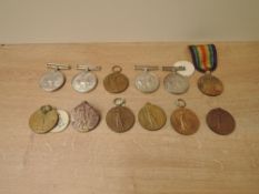 A collection of WWI Royal Artillery Medals, British War Medals to 105202 DVR.J.Riley.R.A, 119498
