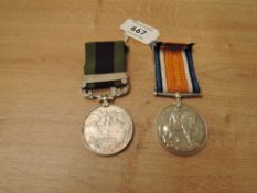 A George V Indian General Service Medal pair, Indian General Service Medal, Kaiser Hind, Calcutta