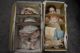 Two Heritage Dolls Collectable Dolls, Jessica & Sara, both boxed