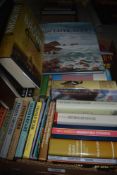 A variety of fiction and non-fiction books to include various authors such as Dan Brown, Susan Parry