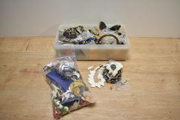 An assorted collection of hand crafted and other costume jewellery, to include bespoke horn