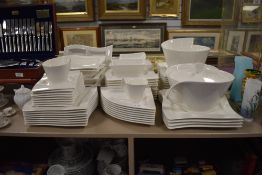 A large collection of Villeroy & Boch 'Wave' dinnerware (approximately 60 pieces) including tureens,