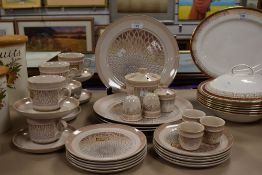 A Denby 'Chantilly' part dinner/tea service including condiments and egg cups. (33 pieces approx).