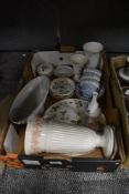 An assortment of Wedgwood pottery items, vases, teawares etc