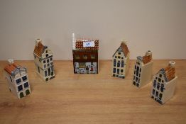 A 20th Century Continental porcelain cottage ware style ornament of the Red Light District,