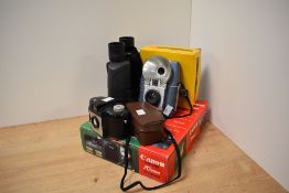 A boxed Canon Sure Shot 70 Zoom Photokit, comprising lens, camera case, and album, together with