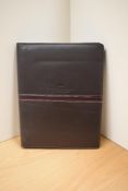 A Northumbrian Pen Company 48 pen soft wallet in brown.