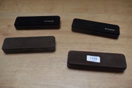 Four Parker Pen Boxes