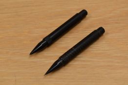 Two Mabie Todd & Co. Sygnet No.20 stylo pens in BHR, one body AF.
