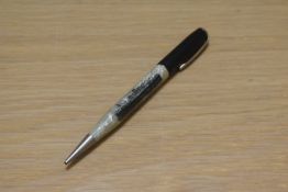 A Ritepoint propelling pencil for the Cunard White Star Line Media in black and pearl
