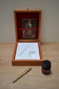 A boxed Sheaffer Commemorative limited Edition lever fill fountain pen, gold filled No.5610/6000