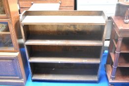An early to mid 20th Century bookshelf, labelled for Phoenix of Charing Cross, width approx. 92cm