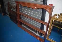 A traditional pine delft rack , dimensions W146 H122 D17cm