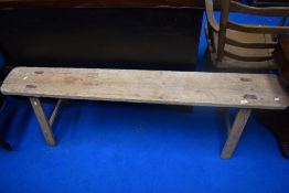A traditional form style bench , length approx. 168cm