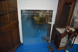 A modern wall mirror, approx. 110 x 90cm
