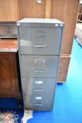 A vintage four drawer filing cabinet, approx height 131cm