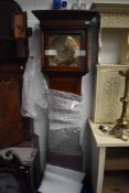 An 18th Century oak longcased clock having 8 day movement with brass dial named for Wm Dixon,