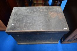 A Victorian tool chest, width approx 87cm.