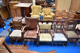 A selection of six assorted chairs, various eras and designs
