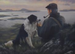 After Nigel Hemming (b.1957, British), coloured print, 'Unspoken Words', framed, mounted, and